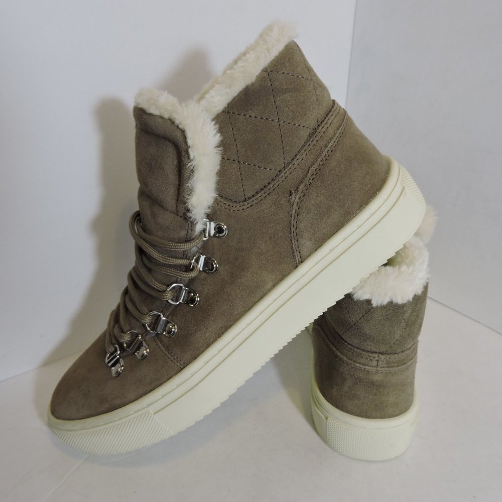 "Mark Fisher" Beige Winter Booties
